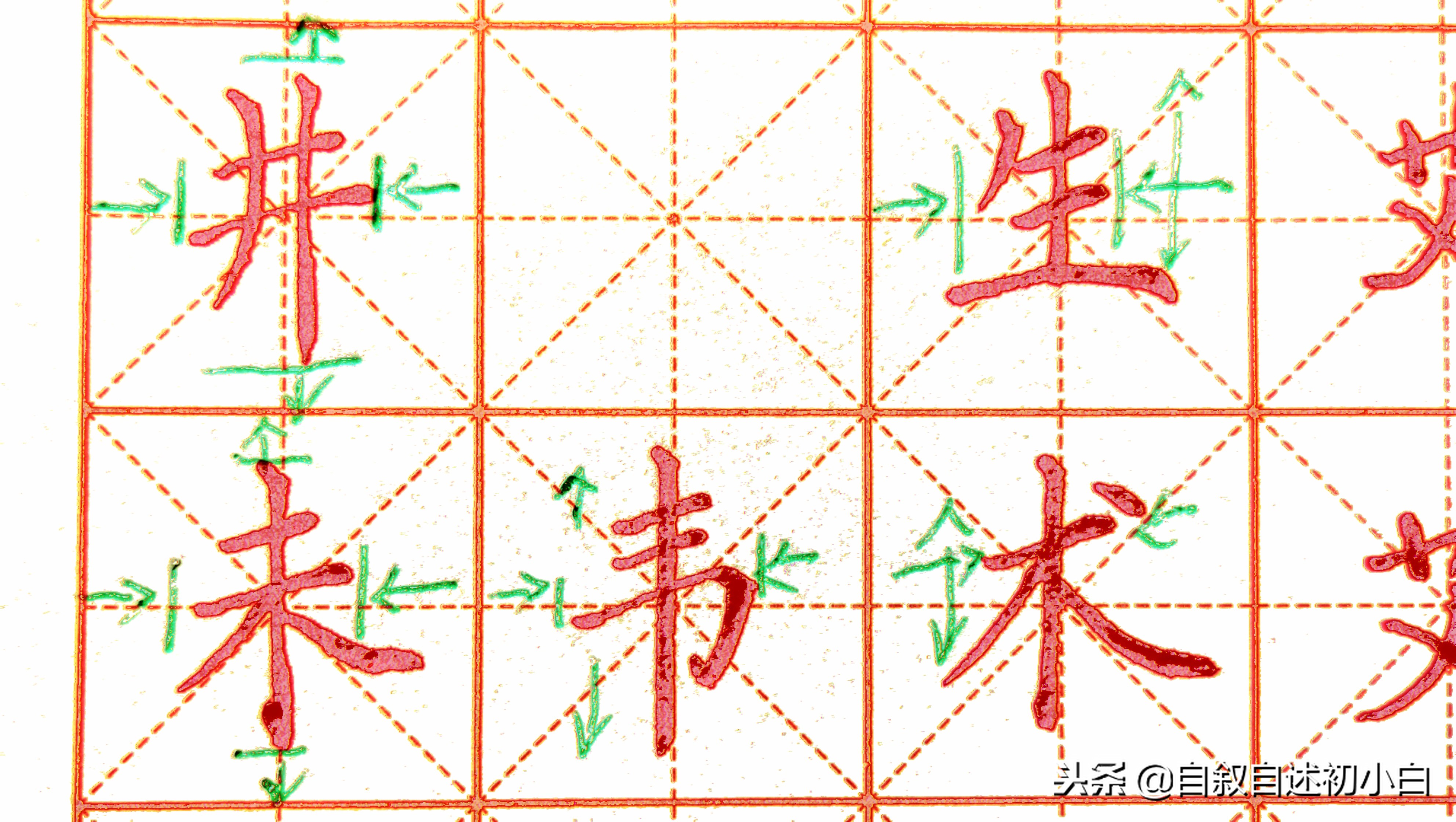 学习黄金法则视频,学会这8个技巧你就会楷书了