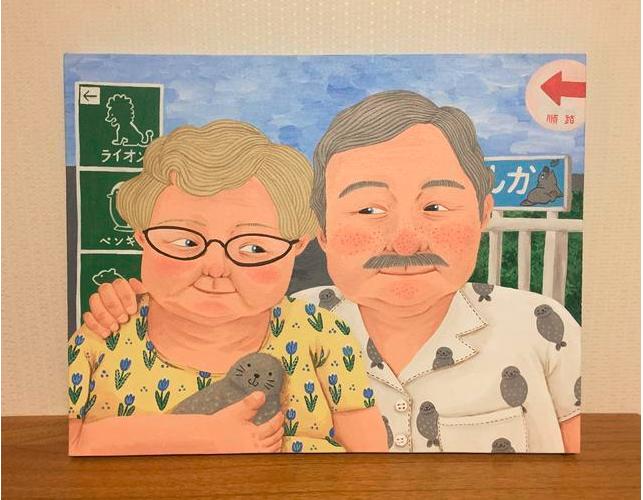 画笔也能撒狗粮：韩国美女画家，用画笔告诉你什么叫白头偕老