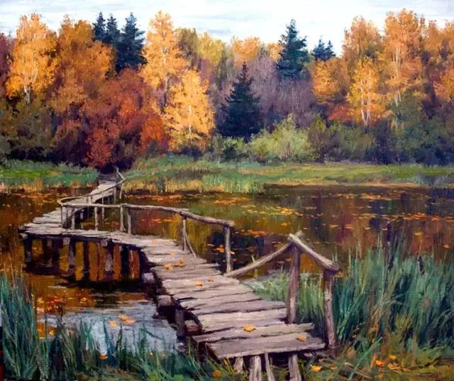 忻东旺油画俄罗斯风景作品,33幅俄罗斯精美风景油画