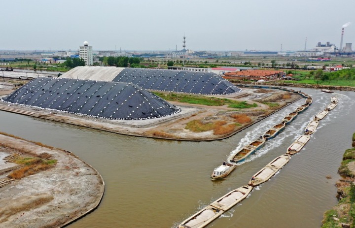 收获海盐,海盐航拍震撼全景