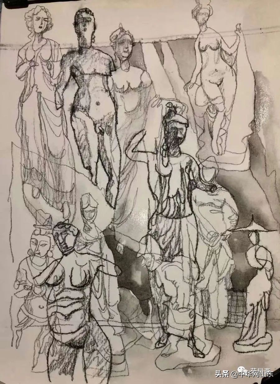 岳海波国画作品欣赏,岳海波人物画作品欣赏