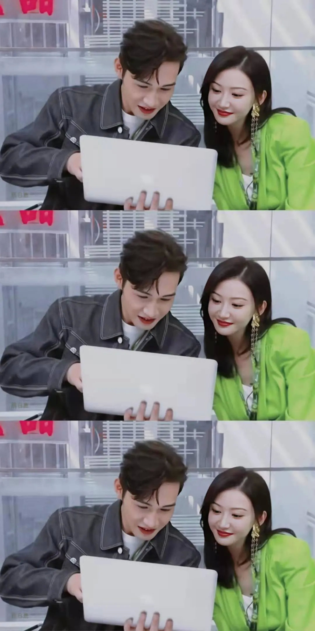 张彬彬景甜合体扫楼场面甜蜜十足,景甜张彬彬同框疯狂撒糖