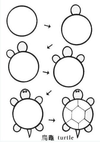 小班水果简笔画,动物摘水果简笔画