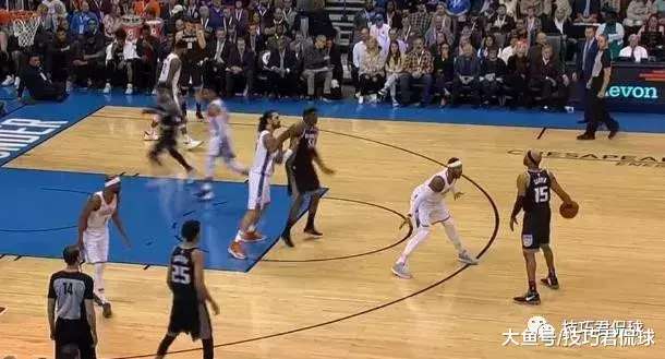 一步过掉皮尔斯隔扣加内特,一步过掉哈登单手上篮