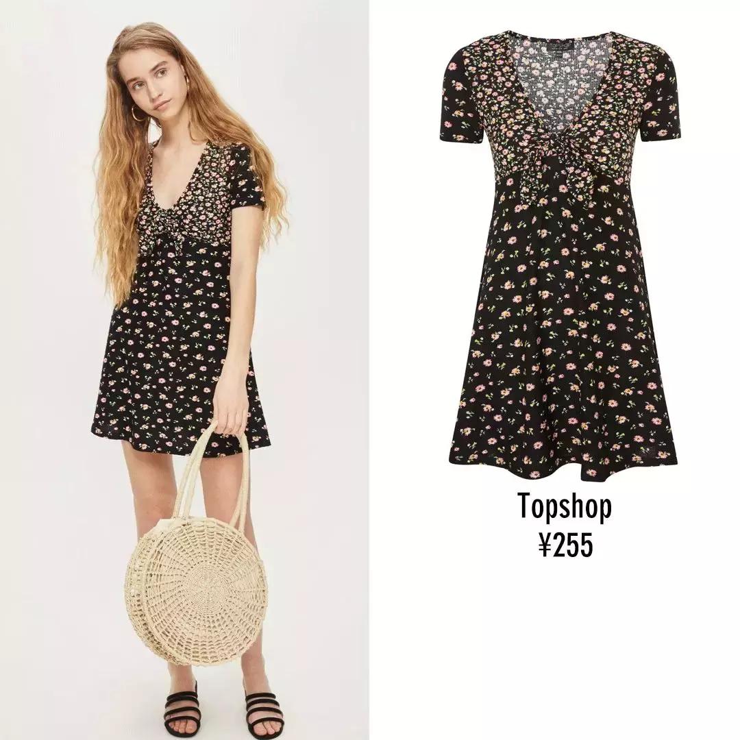 春季碎花裙推荐,玖姿春季碎花裙