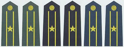 中国军衔和军官资历大全,中国的军官军衔等级