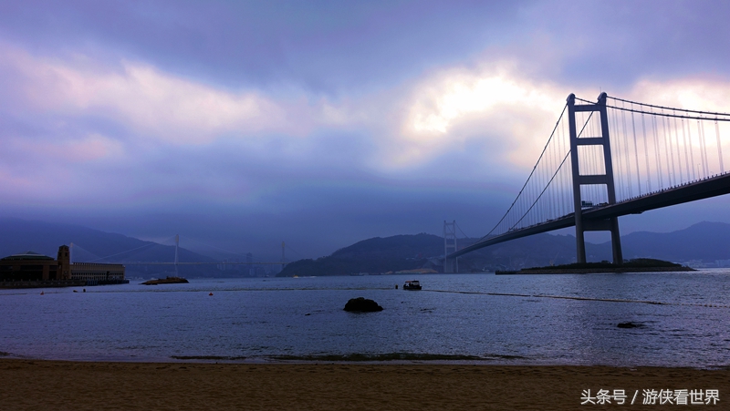 一岛三桥：宁静迷人的香港马湾岛眺望汀九青马汲水门大桥