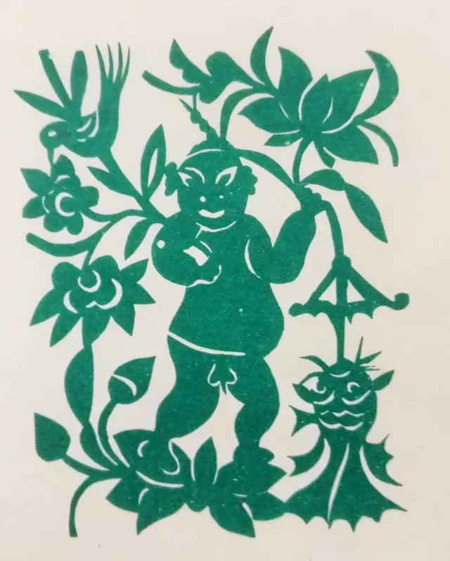 剪纸民间手艺,24幅民间吉祥剪纸图