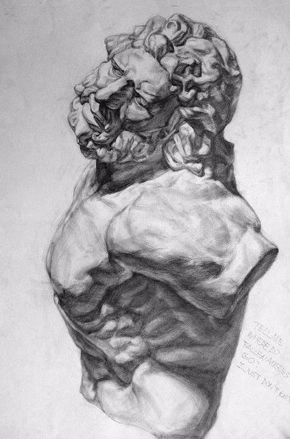 看完这些ps大神的对比图我跪下了,十大神级素描雕塑