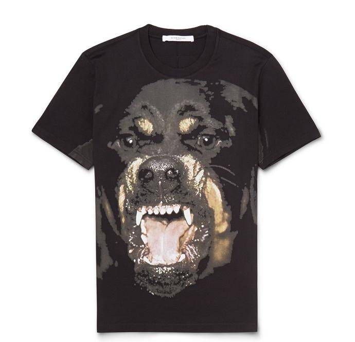 纪梵希图案t恤,背后有纪梵希图标的t恤