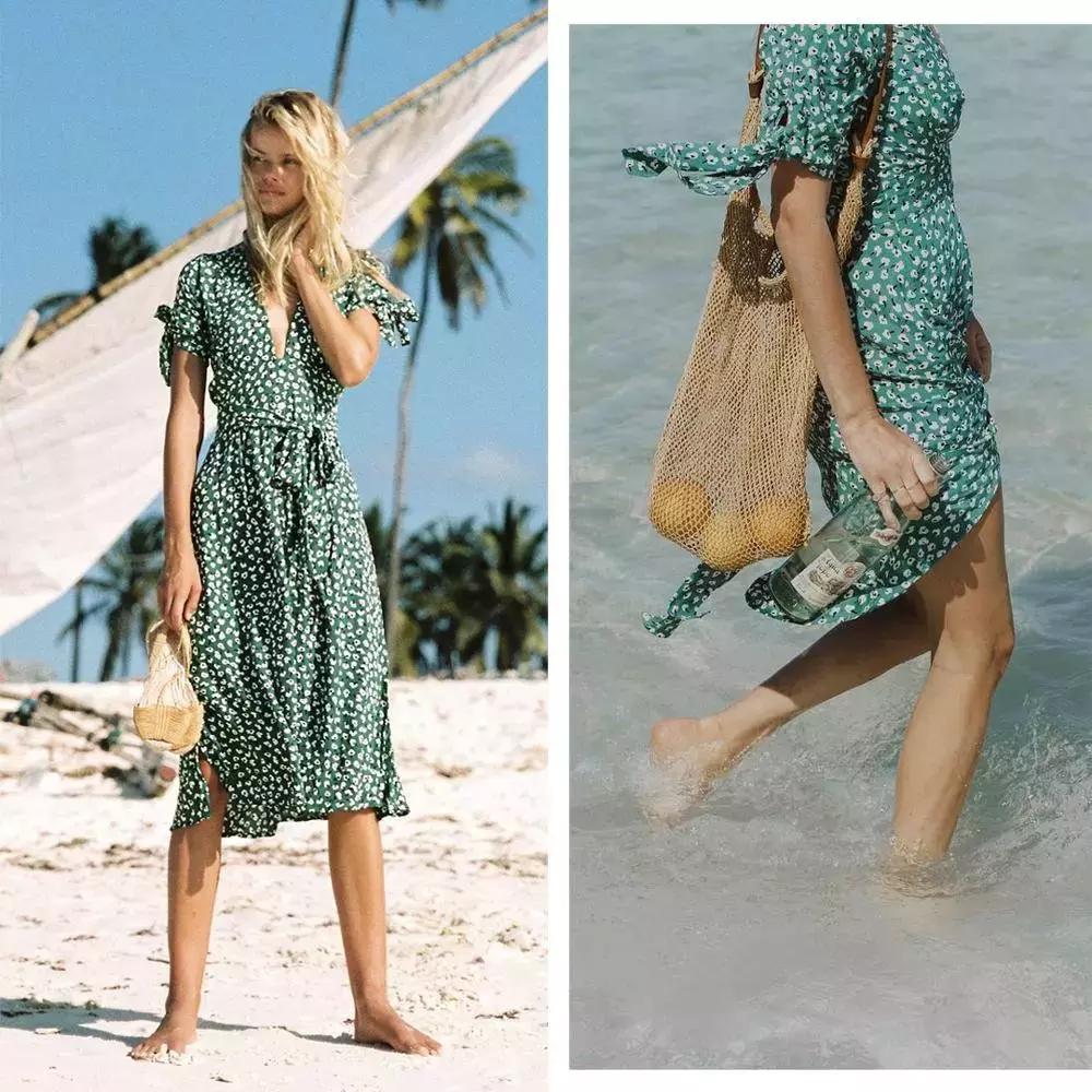 碎花裙、草编包|50件仙气度假单品！