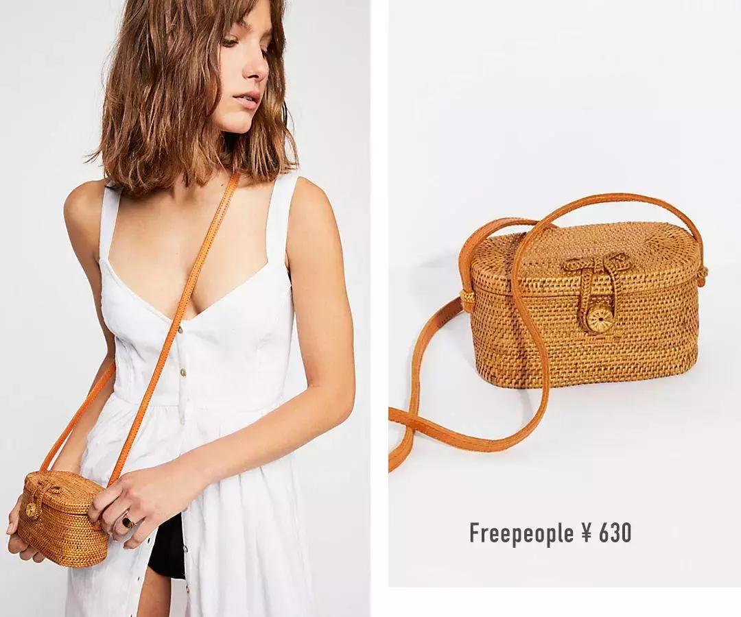 草编包女夏季新款海边田园风,原创棉麻包裙森系小清新