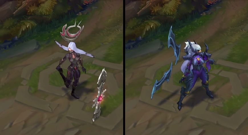 LOL：艾瑞莉亚所有皮肤新旧模型对比，新旧刀妹你选择哪一个？