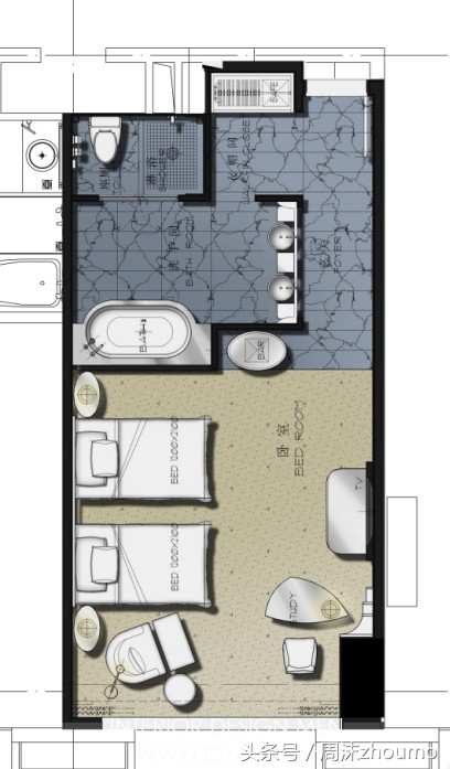 酒店标准间设计方案,星级酒店设计标准案例图片