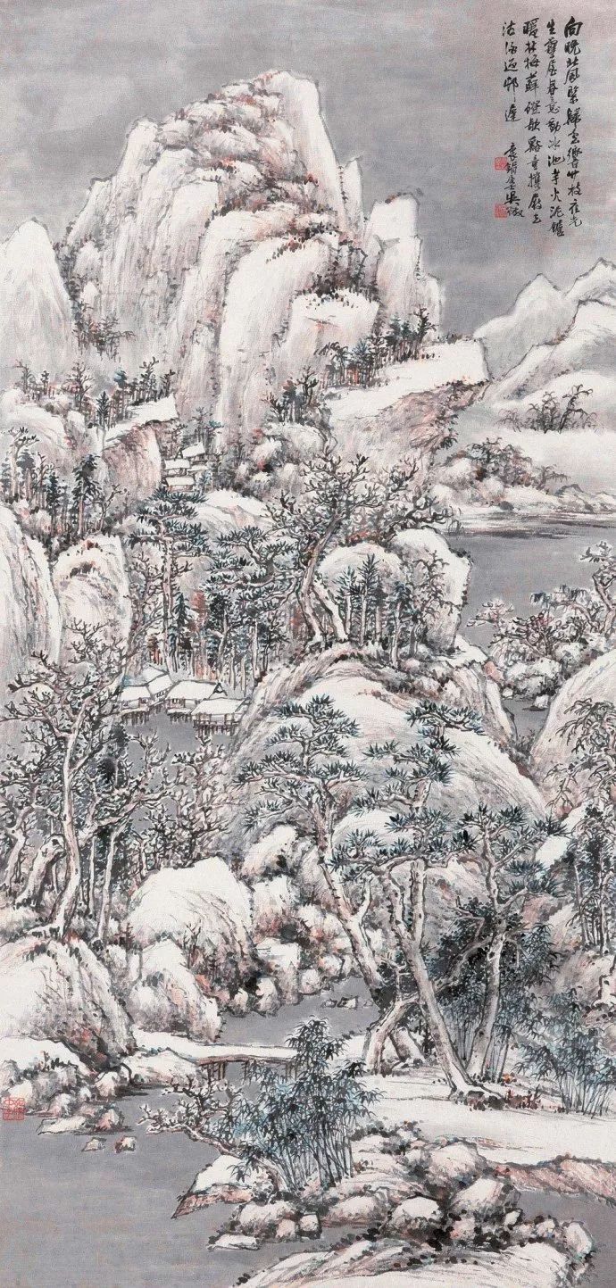 写意山水花鸟画精品欣赏,吴待秋山水画精品欣赏图文