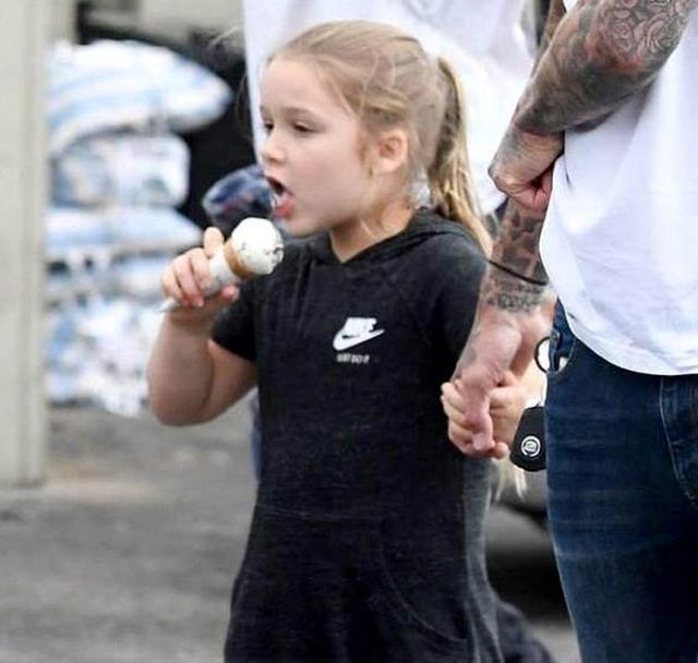 贝克汉姆家的小七怎么样了,贝克汉姆和小七穿衣