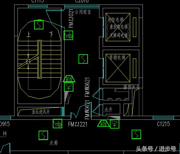 地库火灾自动报警系统平面图讲解,cad快速看图如何画消防报警图