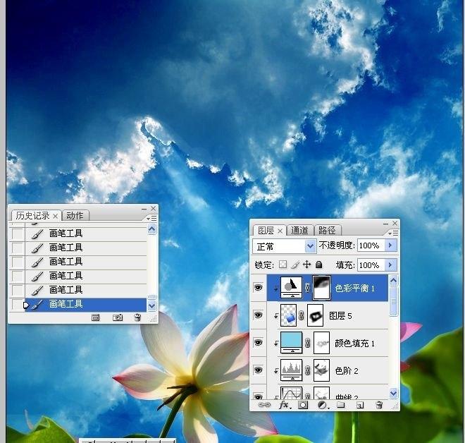 拍荷花用ps做成水墨画方法,ps怎样将拍的荷花p得漂亮免费教程