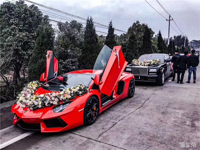 超跑剪刀门有哪几款车型,婚车超跑100辆