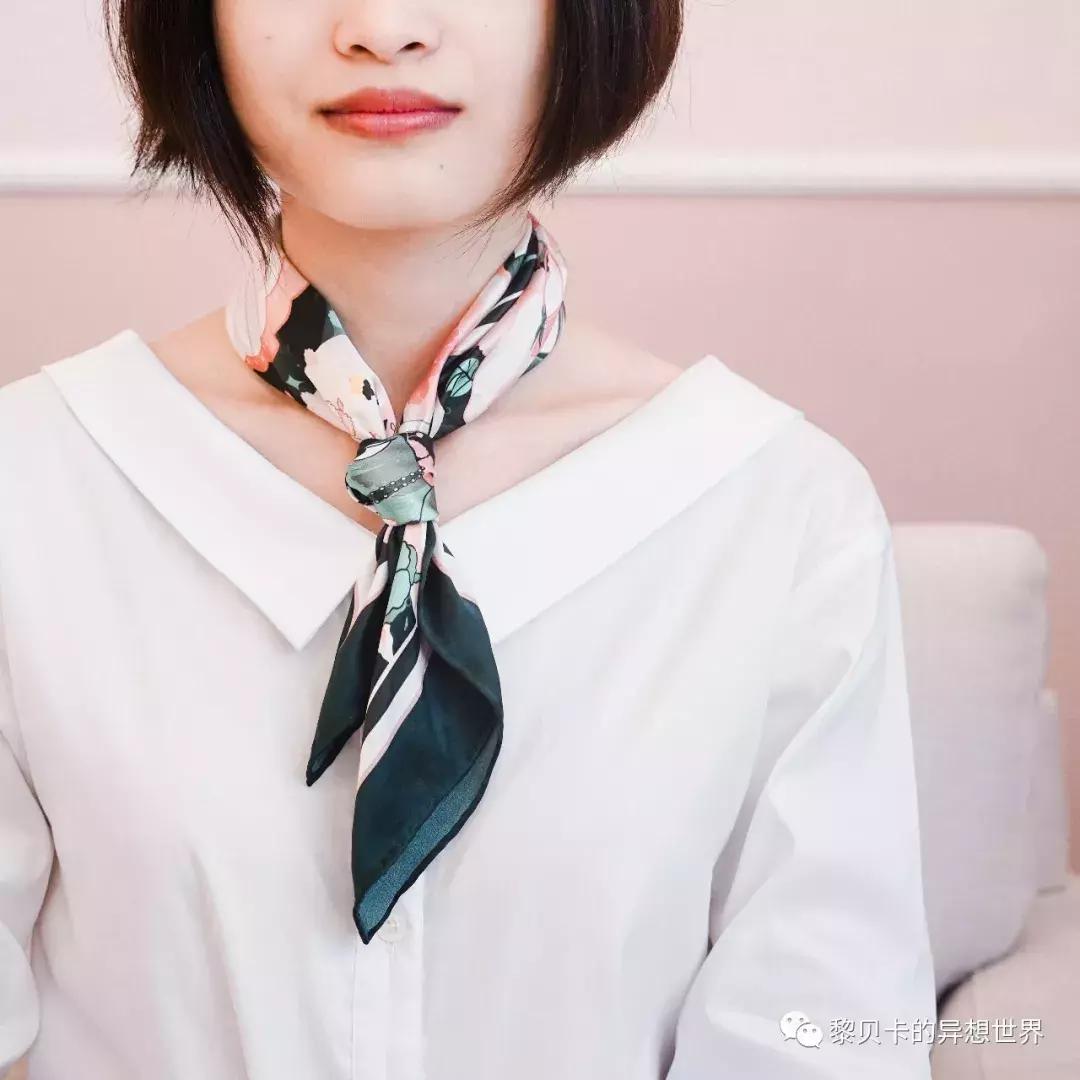 丝巾多种佩戴方式,丝巾的四种佩戴方式