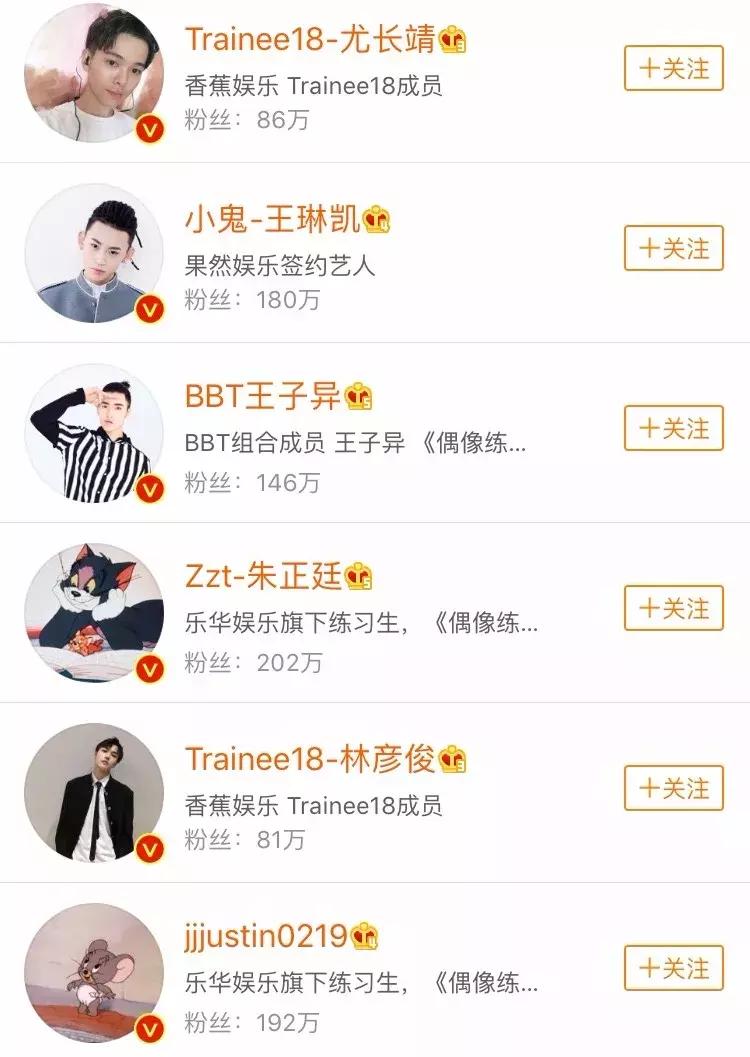 偶像练习生18年有多火,偶像练习生四大招牌小鲜肉