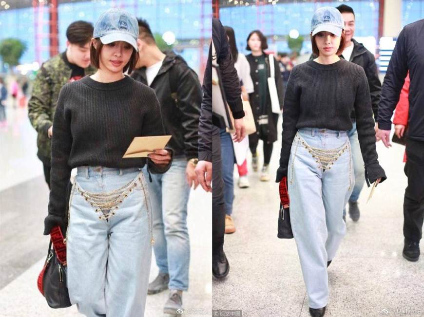 戚薇穿的椰子鞋老爹鞋,戚薇同款老爹鞋厚底白色