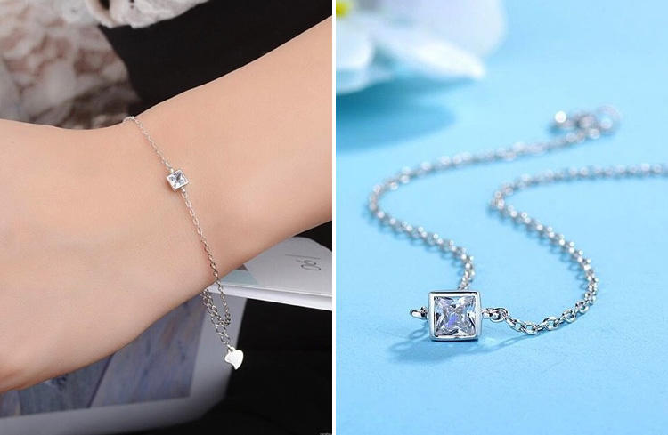 925银饰波光粼粼项链,繁花似锦手镯925银