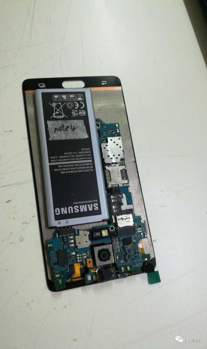维修狮,三星note4换主板教程