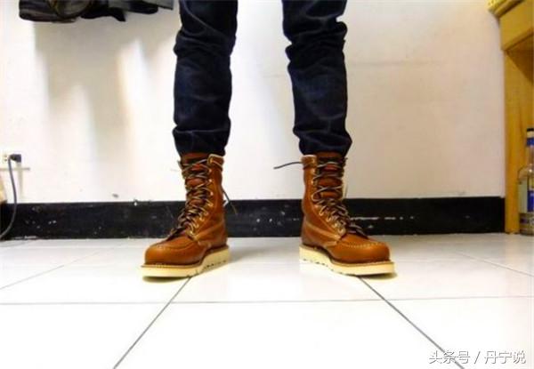 红翼1907工装靴,红翼工装靴8111脚感