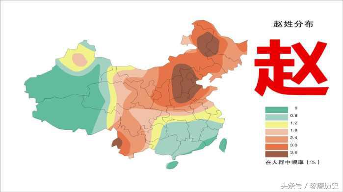 赵姓的演变过程,赵姓演变多少个姓氏