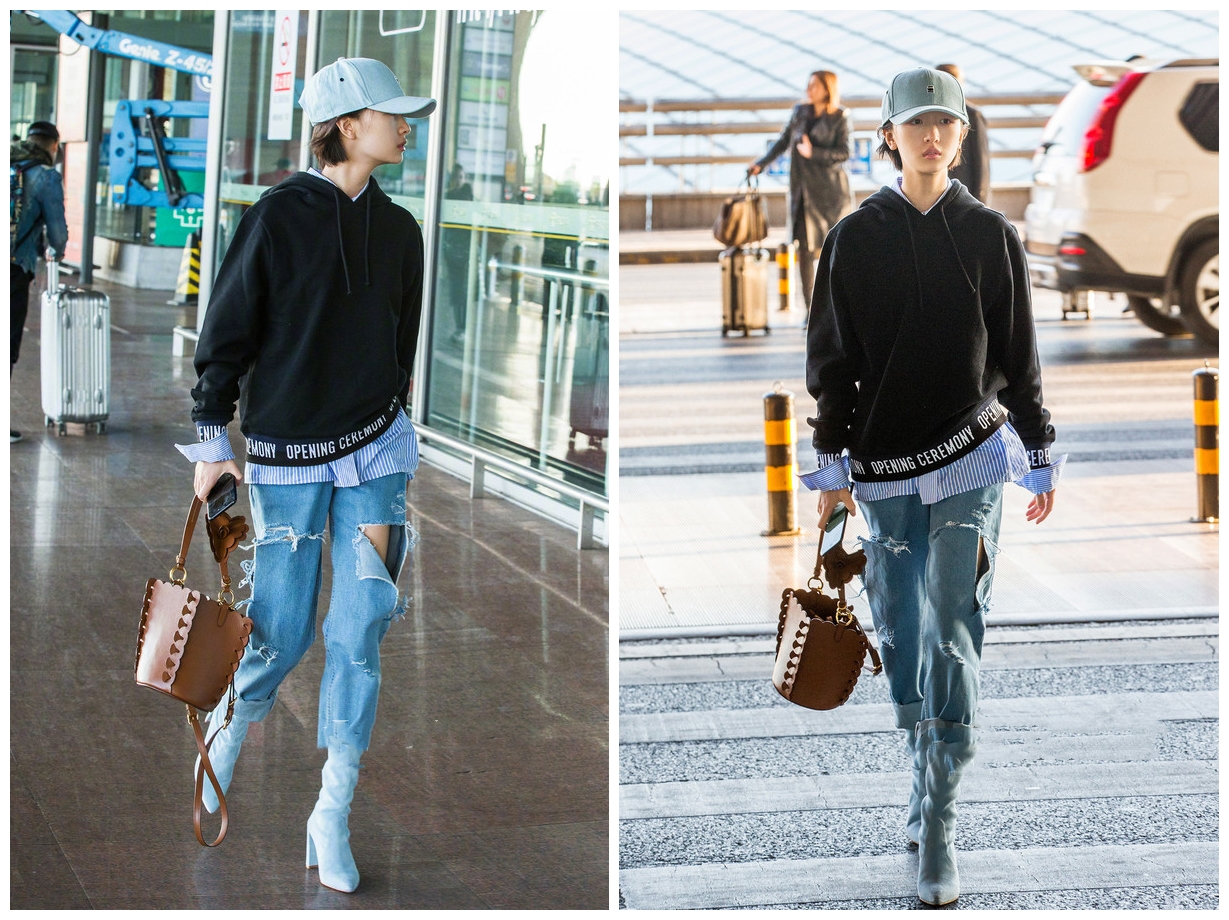 周冬雨burberry格子裙,周冬雨最新款burberry格子衬衫