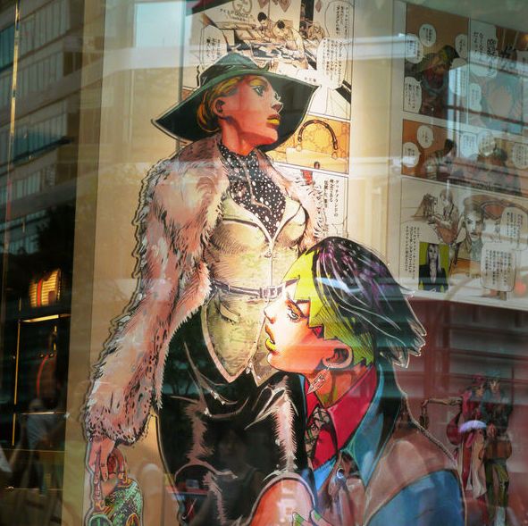 优衣库漫画联名t恤蓝色,优衣库联名动漫戴墨镜男t恤