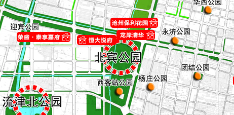 沧州公园推荐附近,沧州核心区域楼盘