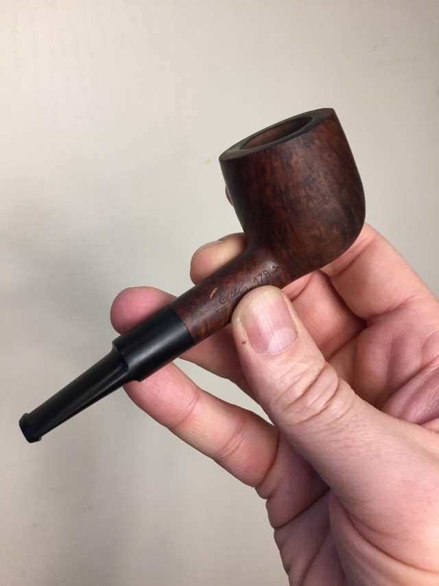 老式铜水烟斗修复,旧烟斗石楠木