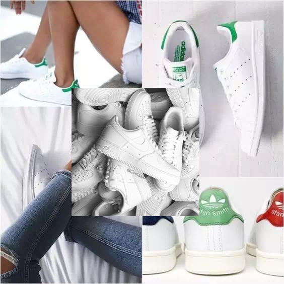 adidas三叶草stansmith绿尾小白鞋,ivyparkstansmith小白鞋
