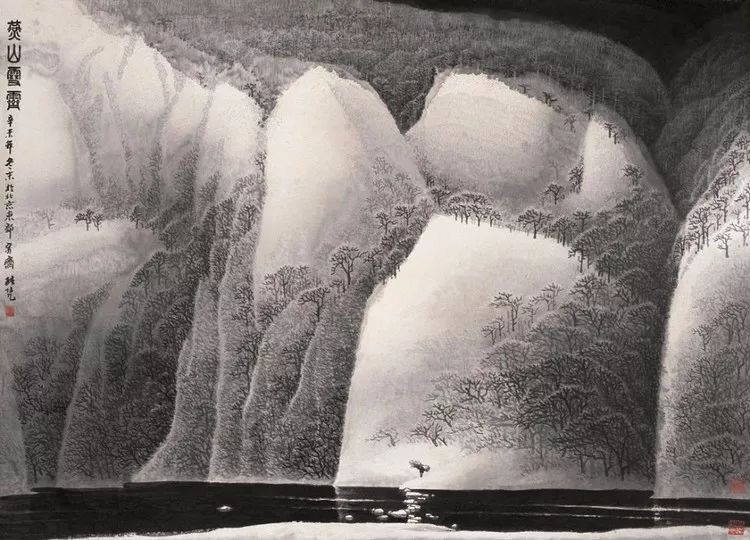 张长韶水墨山水画欣赏,张凭山水画教学