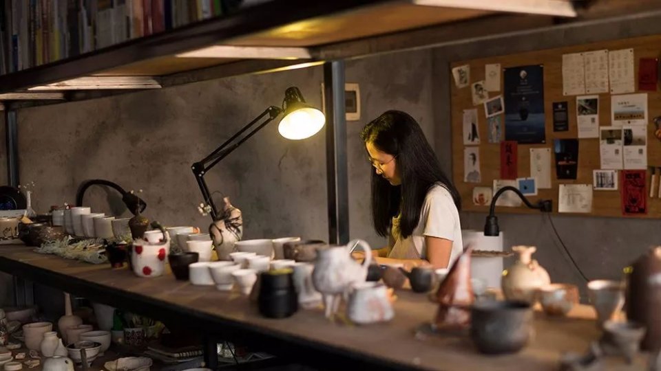 陶艺小泥人作品,小泥人陶艺小朋友