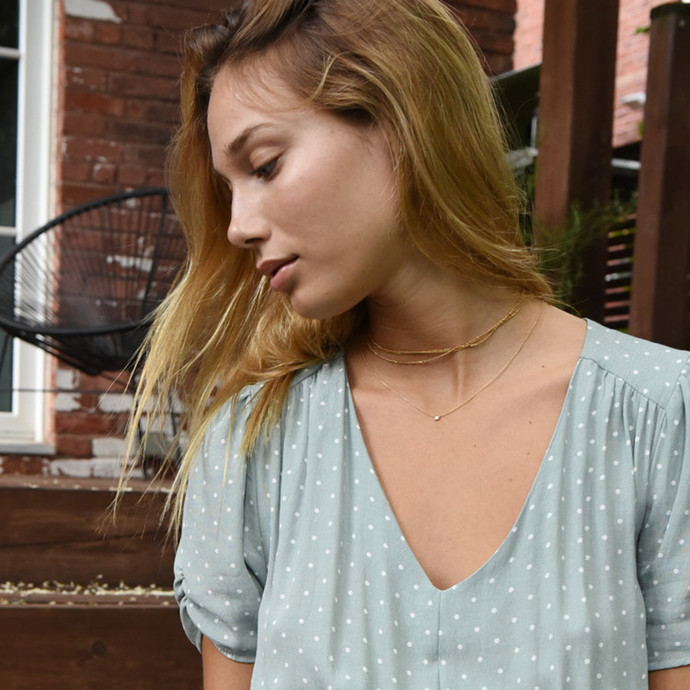 唐嫣同款钻石锁骨项链,唐嫣锁骨链什么牌子