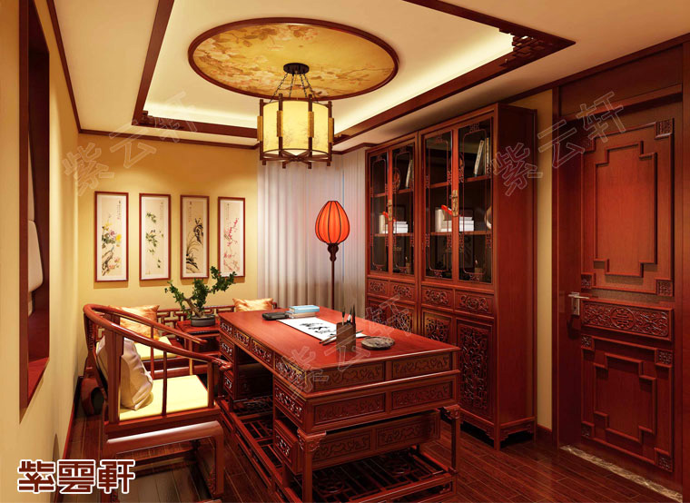 高层书房设计效果图,楼中楼楼顶做书房设计