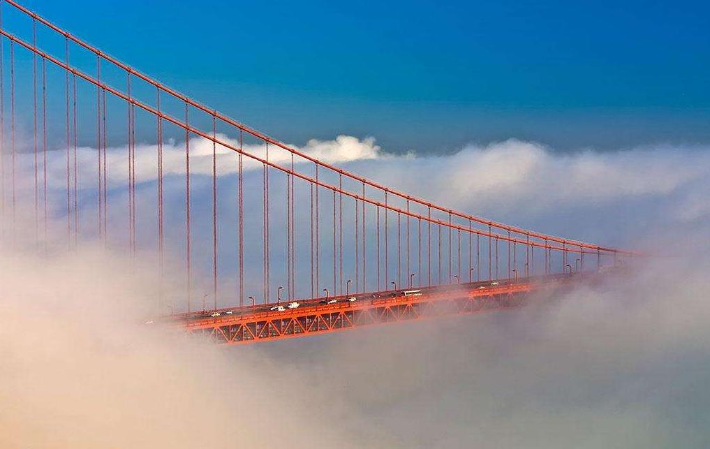世界上最有名的大桥美国金门,最美的金门大桥