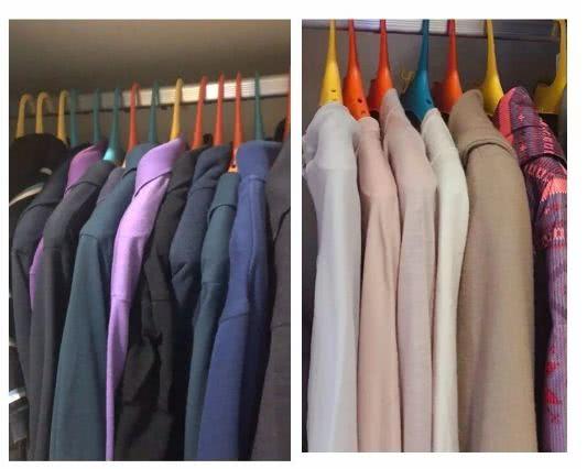 衣柜内伸缩挂衣架神器,衣柜里竖式挂衣架