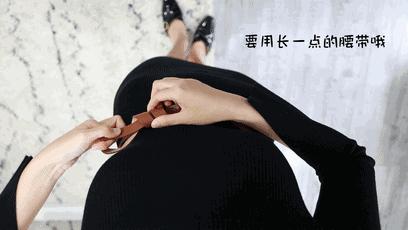 大衣腰带后面打结方法,女士风衣腰带打结方法