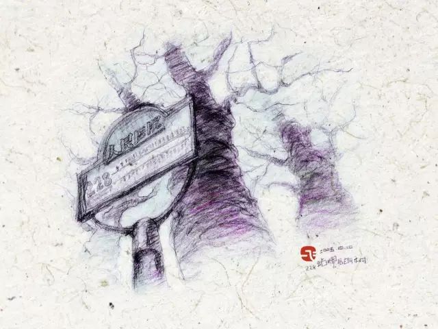 手绘青岛中山路游览图,手绘青岛建筑效果图