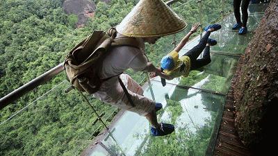 空中玻璃栈道真实感受,浙江玻璃栈道推荐