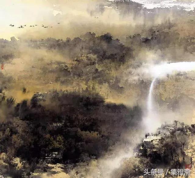 何百里的彩墨画,何百里美术作品欣赏