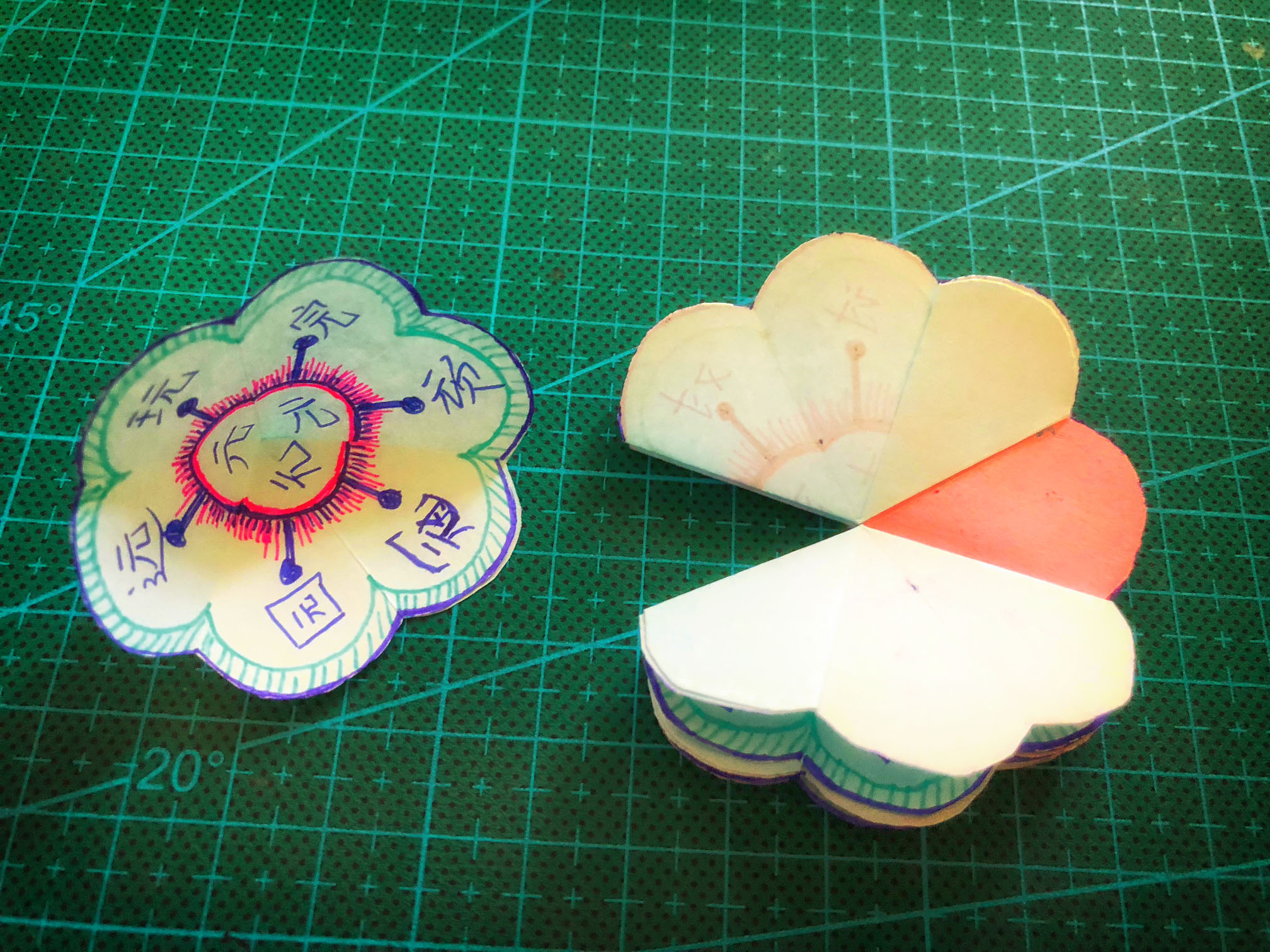 贺卡立体精美创意,教室一角立体贺卡