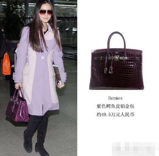 张雨绮背最新款爱马仕,爱马仕铂金包张雨绮