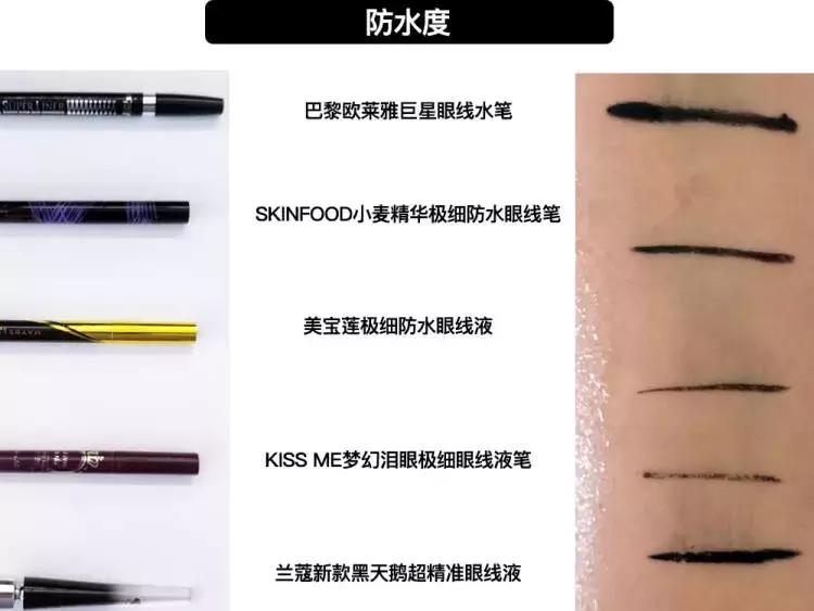 夏天防水防汗眼线液测评,防水防汗持久新手眼线