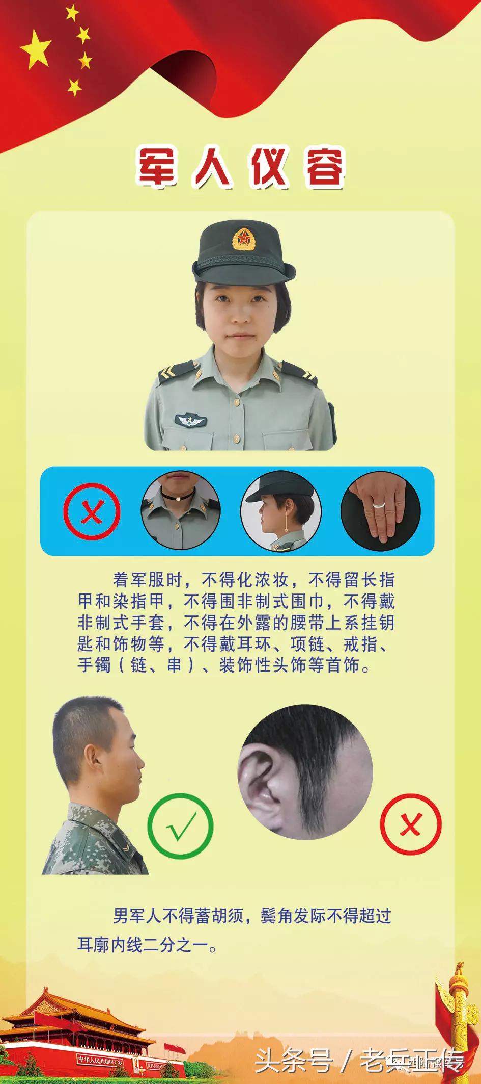 战友穿什么军装好看,军装标准对照表