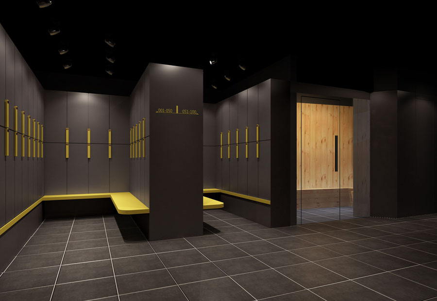 健身房体能区设计效果图大全集,健身房游泳池设计效果图